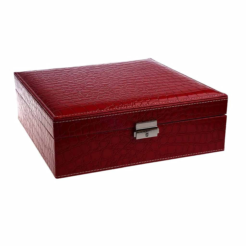 Woman Lady Girls Actress Portable Travel Jewelry Organizer Earring Ring Necklace Watch Etc Cosmetic Storage Container Box Case