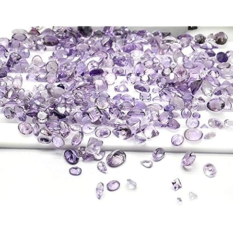 200+ Carats Amethyst Mixed Gems Natural Loose Gemstones | 100% Natural Loose Gemstones bulk| Grade A+ (natural inclusions) |Hand Cut and Polished | 80-100 pieces Gemstone Wholesale Lot – by GM GemMartUSA (AA-60001) Cover