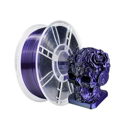 iBOSS Silk Dual Color Purple Black PLA Plus Filament,1kg 3D Printer High-Speed Filament 1.75mm +/ -0.02mm, Suitable for Most FDM Printers, PLA+ 3D Filament(Silk Purple Black)