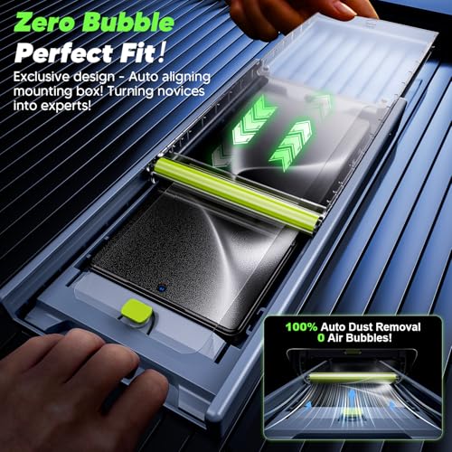 Image of WSKEN for Samsung Galaxy S25 Ultra Screen Protector - [0.02s Fingerprint Unlock] [NO.1 Top 9H+ Tempered Glass] [Auto Dust Remove] [Zero Bubble] 8K HD 10X Shatterproof Case Friendly, 2 Pack