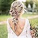 5 PCS Bridal Flower Wedding Hair Pins Crystal Pearl Headpiece Gold Wedding Hair Accessories Jewelry Rhinestone for Brides Bridesmaids Women Girls Updo, Exquisite Flower Leaves&Elegant Burgundy
