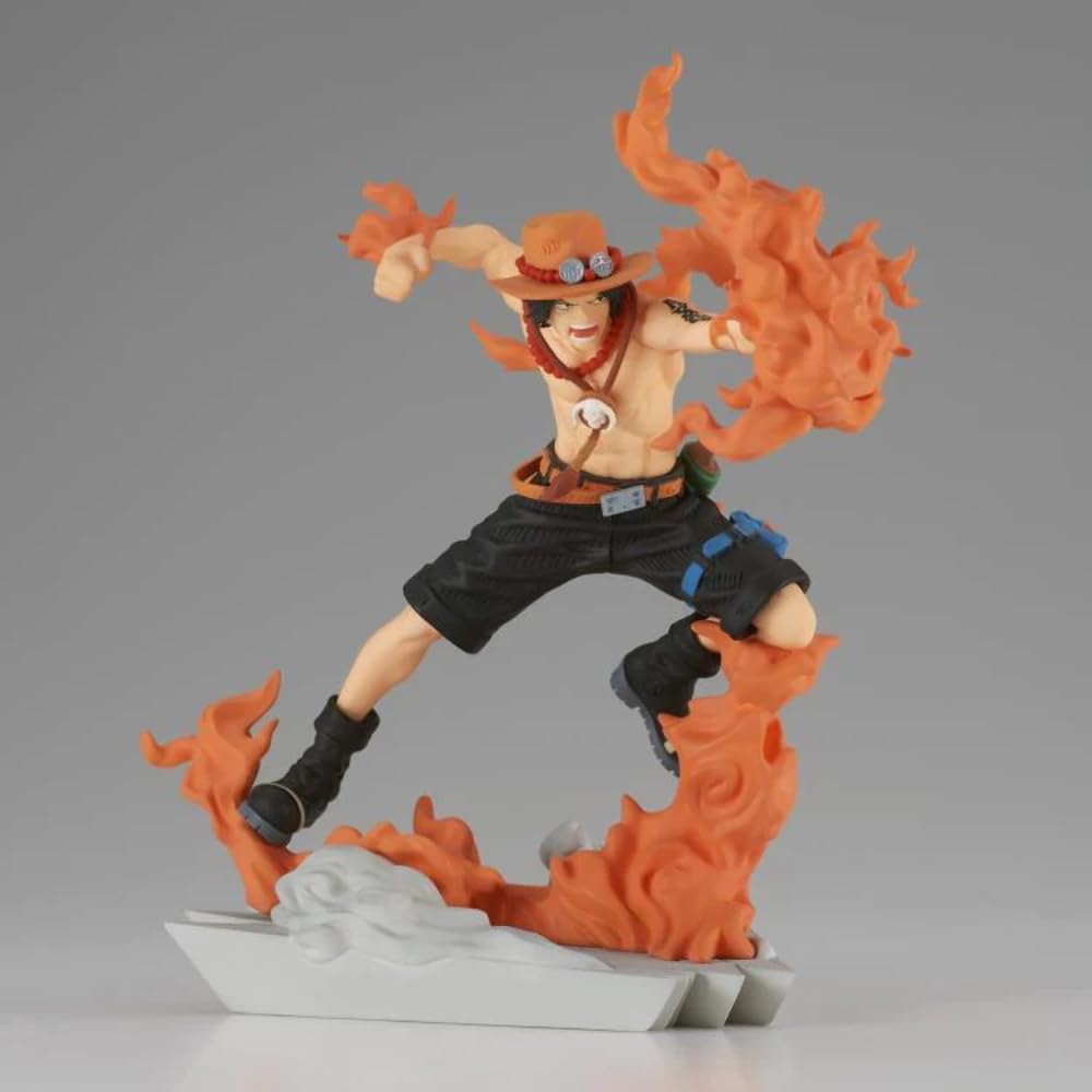 Banpresto Figura de Acción Portgas D Ace One Piece, Senkozekkei 9cm BP19492 Multicolor