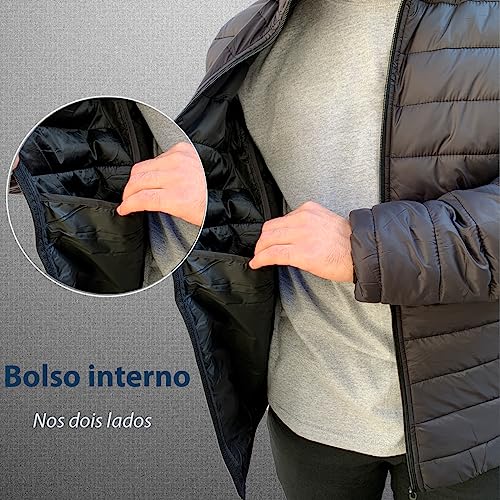 Jaqueta Puffer Bobojaco Corta Vento Nylon Frio Reforçada (G1)