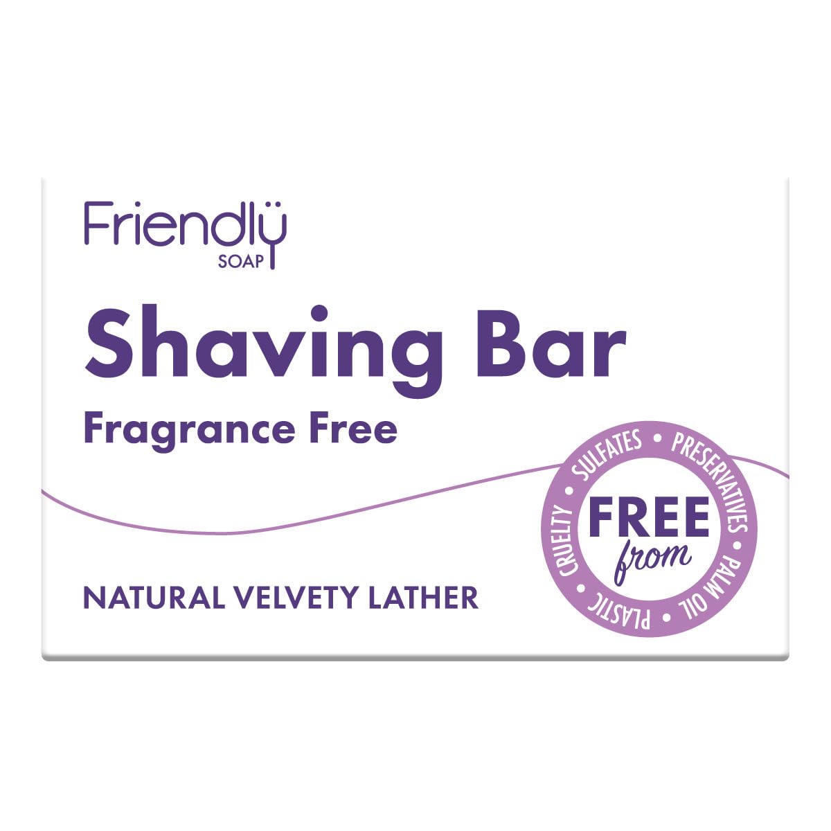 Friendly Soap Fragrance Free Shaving Bars 7 Pack – Natural Vegan Unwrapped