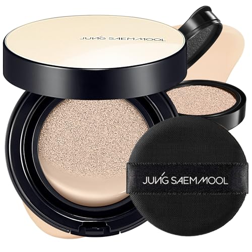 Image of JUNG SAEM MOOL Essential Skin Nuder Cushion | Natural Finish, Buildable Coverage Cushion Foundation by Korean Makeup Artist (Refill Included, 0.98 Fl Oz, SPF 50), 17 Fair Pink