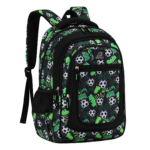 Boys' School Backpack | Vineyard Collection | Soccer Green | 17” Height 24L | Ideal for Teens