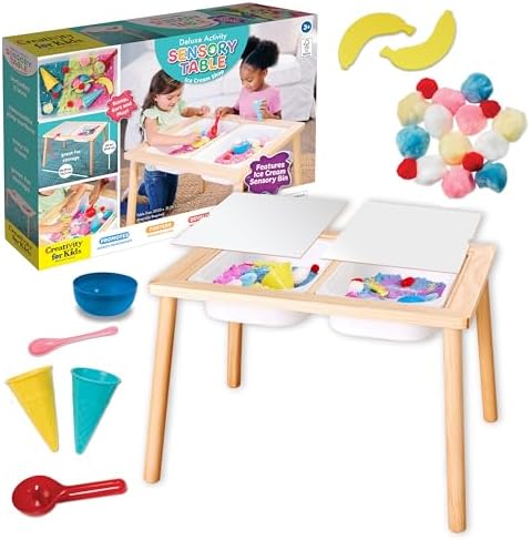 Amazon.com: Creativity for Kids Deluxe Sensory Table: Ice Cream Shop ...