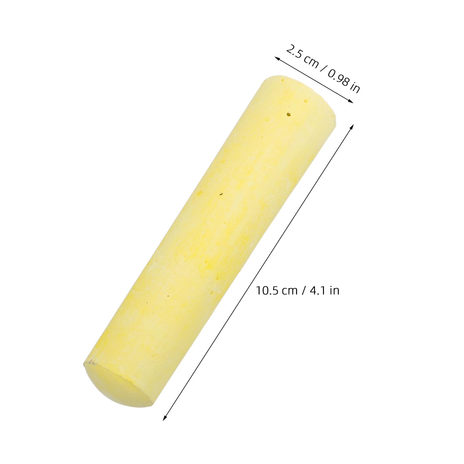 Zerodeko 80 Stück gelbe Kreide, 4,13 Zoll lang, 0,98 Zoll Durchmesser,
