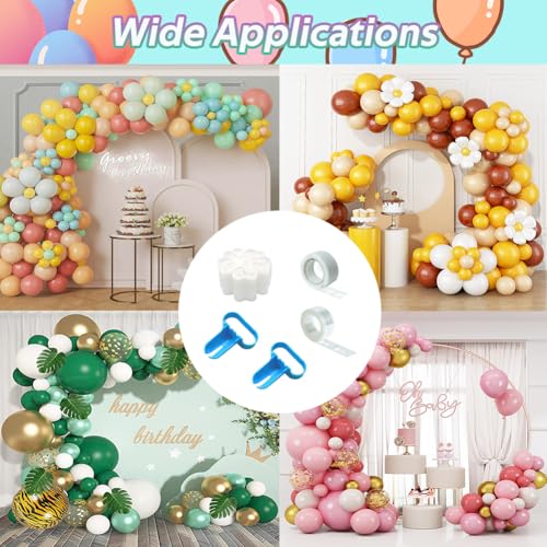 Balloon Arch Kit Includes 20 Flower Clips, 2 Balloon Tie Tools, 2 Arch Strips, 32.8 Feet of Balloon Tape, and 200 Glue Points for Easy DIY Balloon Arch Decorations - Image 8