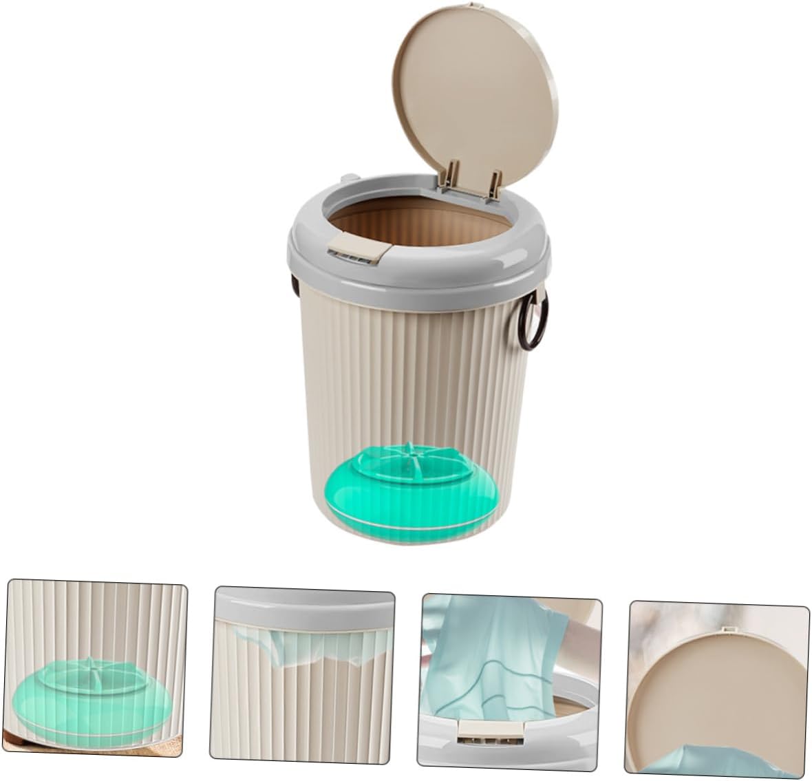 Gadpiparty 8L Portable Ultrasonic Washing Machine for Baby Clothes and Underwear USB Mini Washer Capacity for Home Use for Travel and Housing