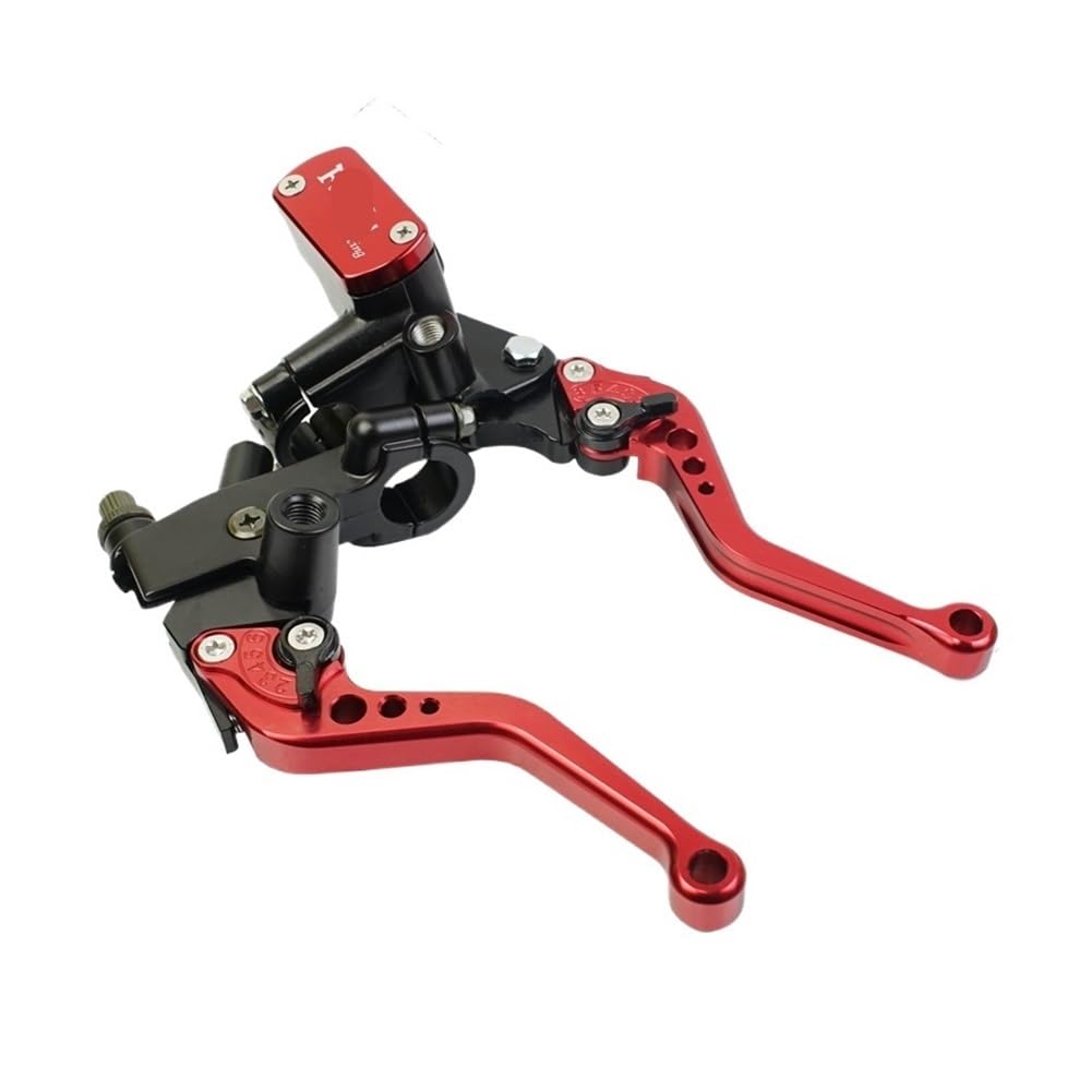 Dagmara Red Shorter Drum Brake Cable Clutch Line Master Cylinder Lever Set Universal For For 22Mm Motorbike Accessories