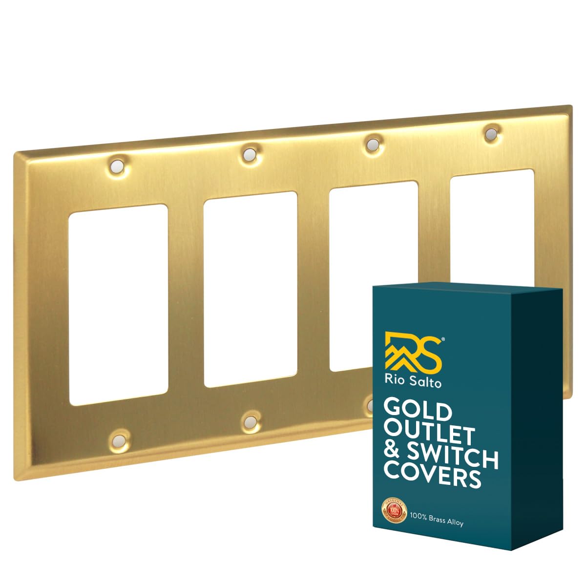 Rio Salto BRASS Signature Collection Metal Gold Quad Decorator