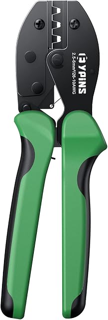 EYPINS Solar Crimper PV Crimp Crimping Tool 26-10 AWG Ratcheting Photovoltaic Solar Connector 2.5/4/6mm PV Cable/Solar Panel Hand Crimping Tools, Electricians Tool
