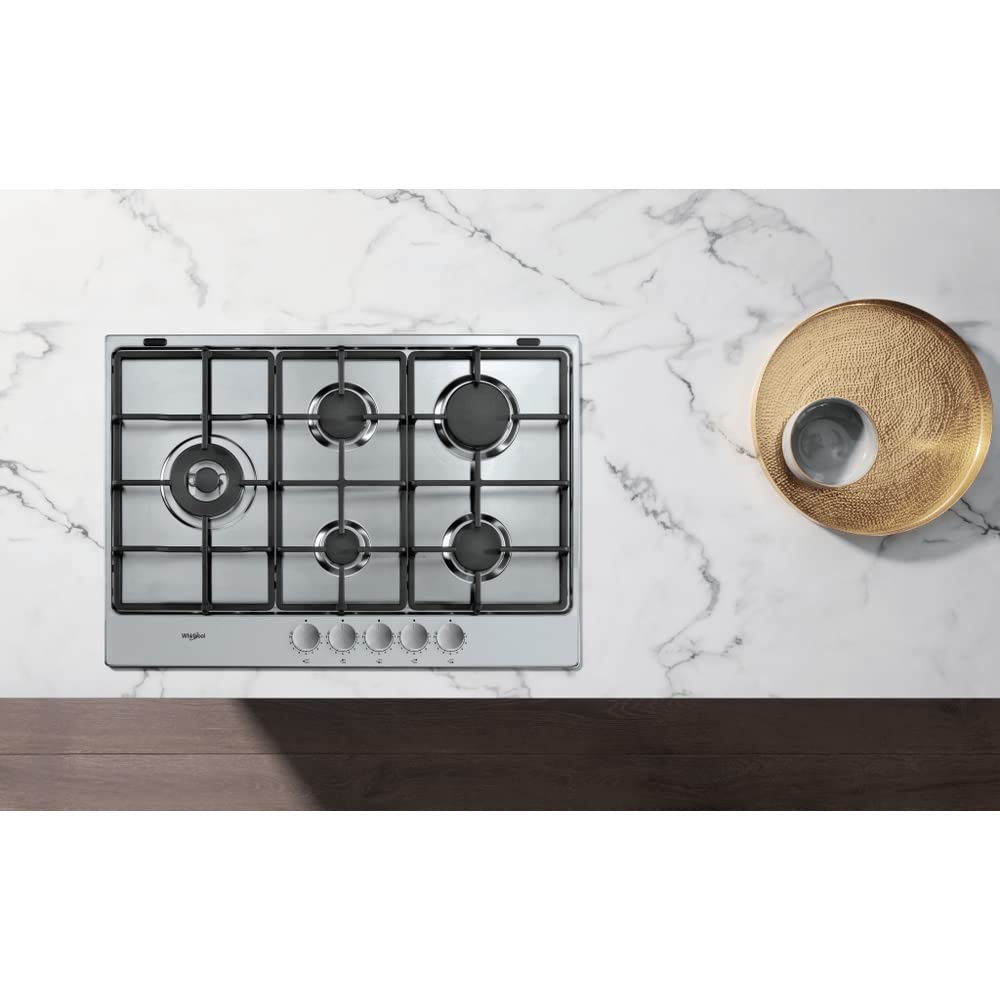 Piano cottura n° 5 fuochi a gas inox - TGML 761 IX