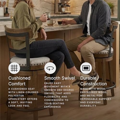 Signature Design by Ashley Valebeck Counter Height Bar Stool, Brown - image 7
