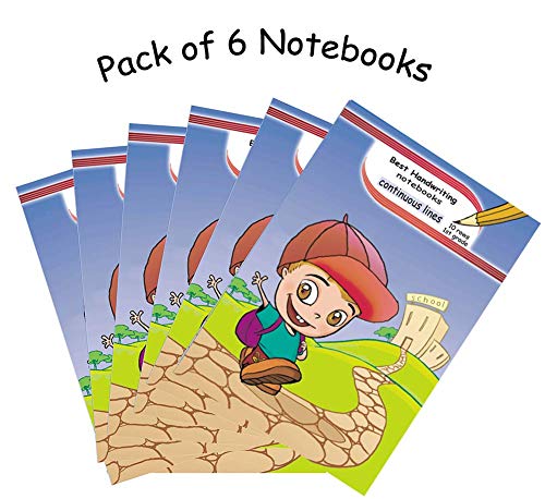 Photo 1 of Blank Handwriting Practice Book - 6 Pack Notebooks for Kids Struggling with Dysgraphia ADHD and Other Learning Disabilities - Improve Writing Skills