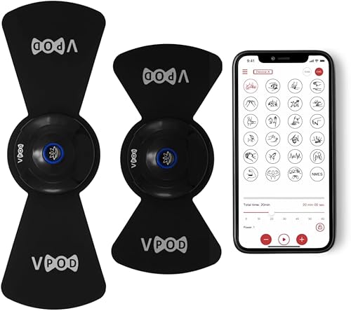Miniatura 8 de VPOD - Unidad inalámbrica TENS - Estimulador muscular EMS para terapia de alivio del dolor con 24 modos - Máquina de estimulación eléctrica TENS