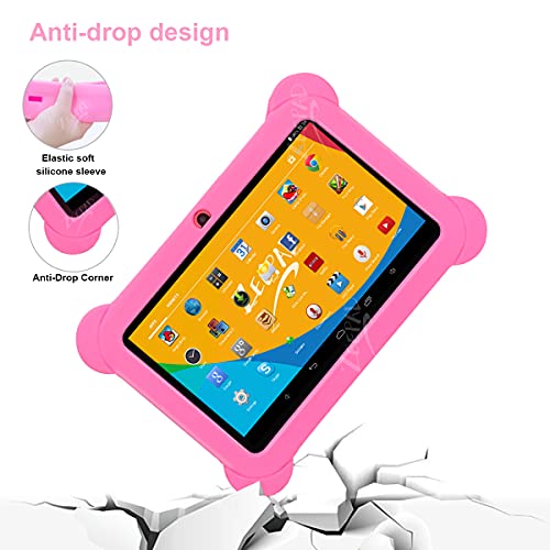 Zeepad 7Inch Kids Android Tablet 16Gb Hard Drive 1Gb Ram Wi-Fi Camera Bluetooth Play Store Apps Games (Pink) #TOP2