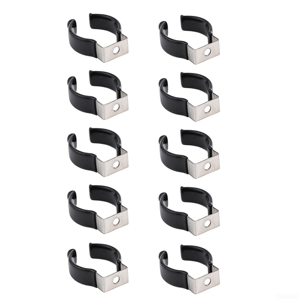 U Clips Holder Bracket, LED Light Bulbs Mounting Spring Terry Clip, Secure Non-Slip Pads, Stainless Steel Coated, for Industrial Lighting(46-48mm)
