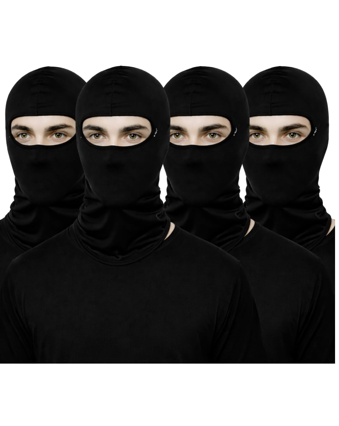 asifzone Men Black Cotton Blend Balaclava | Bike Face Mask for Man| Breathable Cotton Fabric Ski Cover for Bikers | Outdoor Winter Warm Helmet Masks-picture-28