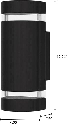 Miniatura 8 de Iluminación LED que cambia de color RGB doble hacia arriba y hacia abajo, luz de pared al aire libre, 12 W, 1200 lm, temperatura blanca 2700 k- 6500