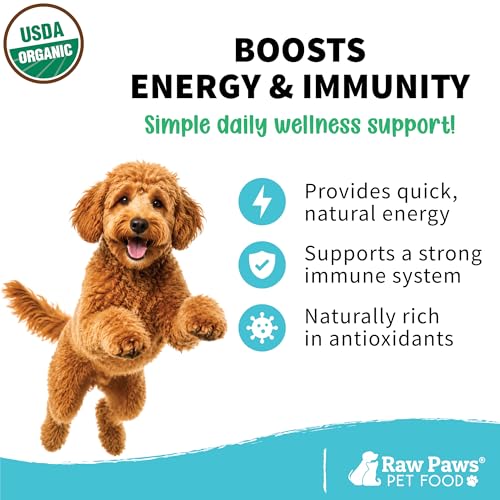 Raw Paws Virgin Organic Coconut Oil for Dogs & Cats (4-oz) - Skin & Coat | Dry Nose & Paw Balm - Itchy Skin Support - Hot Spot Care - Cat Hairball Support - Edible Pet Supplement