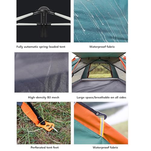 Carpa instantánea impermeable para camping familiar, 5 personas miniatura 6
