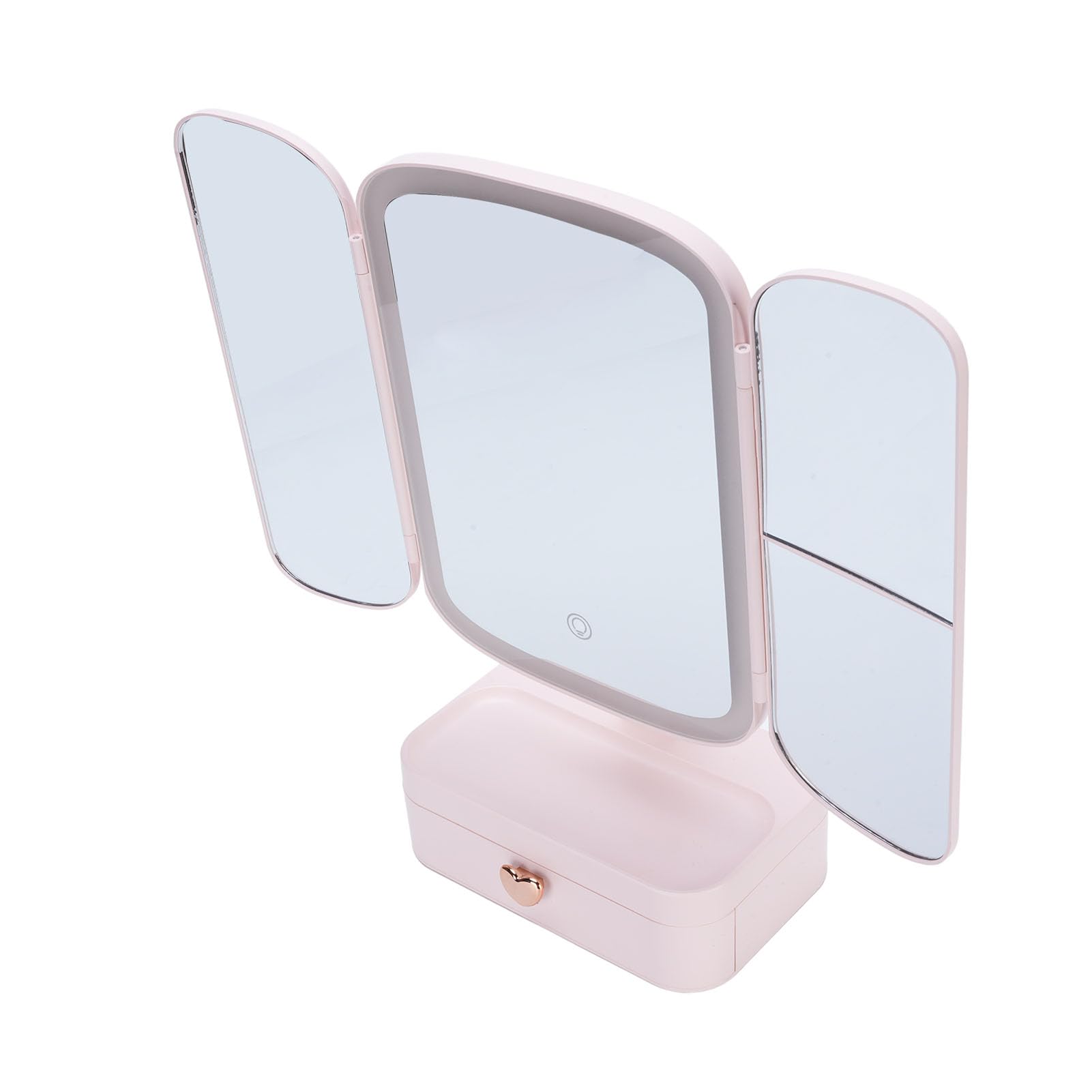 Yinhing Specchio Trucco Pieghevole Illuminato Ingrandimento 5x/7x