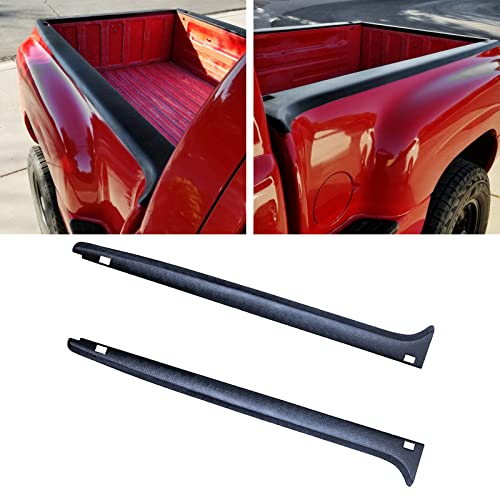 Partzer Truck Bed Rail Cap Top Cover Protector w/Hole Compatible with 1999-2005 Chevrolet Silverado 1500 GMC Sierra 1500