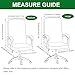 FUANGUI Printed Office Chair Cover, Stretch Fit, Washable, Universal Desk Rotating Chair Cover with Zipper, Removable, Anti-Dust, L, 1