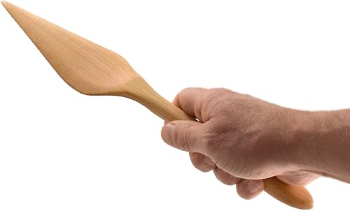 Miniatura 2 de Servidor de pastel de madera de arce duro natural hecho en Estados Unidos, 12.75 pulgadas