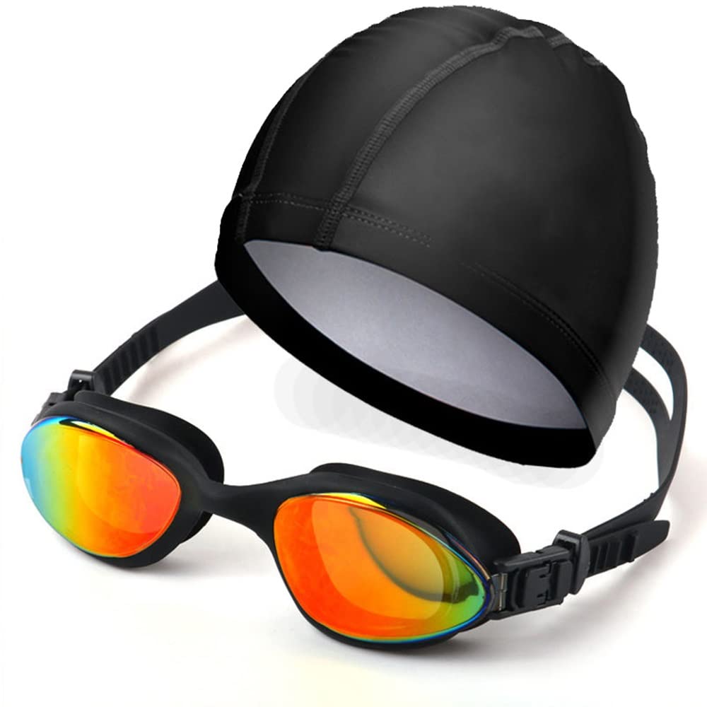 occhialini da nuoto, Occhialini da nuoto professionali Tappi for le orecchie Blocco dell'acqua Nebbia Occhiali for adulti