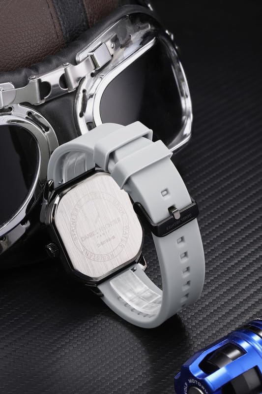 Image of Daniel Hechter Paris Rivoli Collection Modern Analog Watch for Men with Octagon Dial and Silicon Band-DHM1003