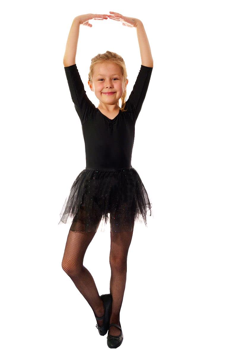 Aurellie girls dance ballet party halloween fishnet small net tights