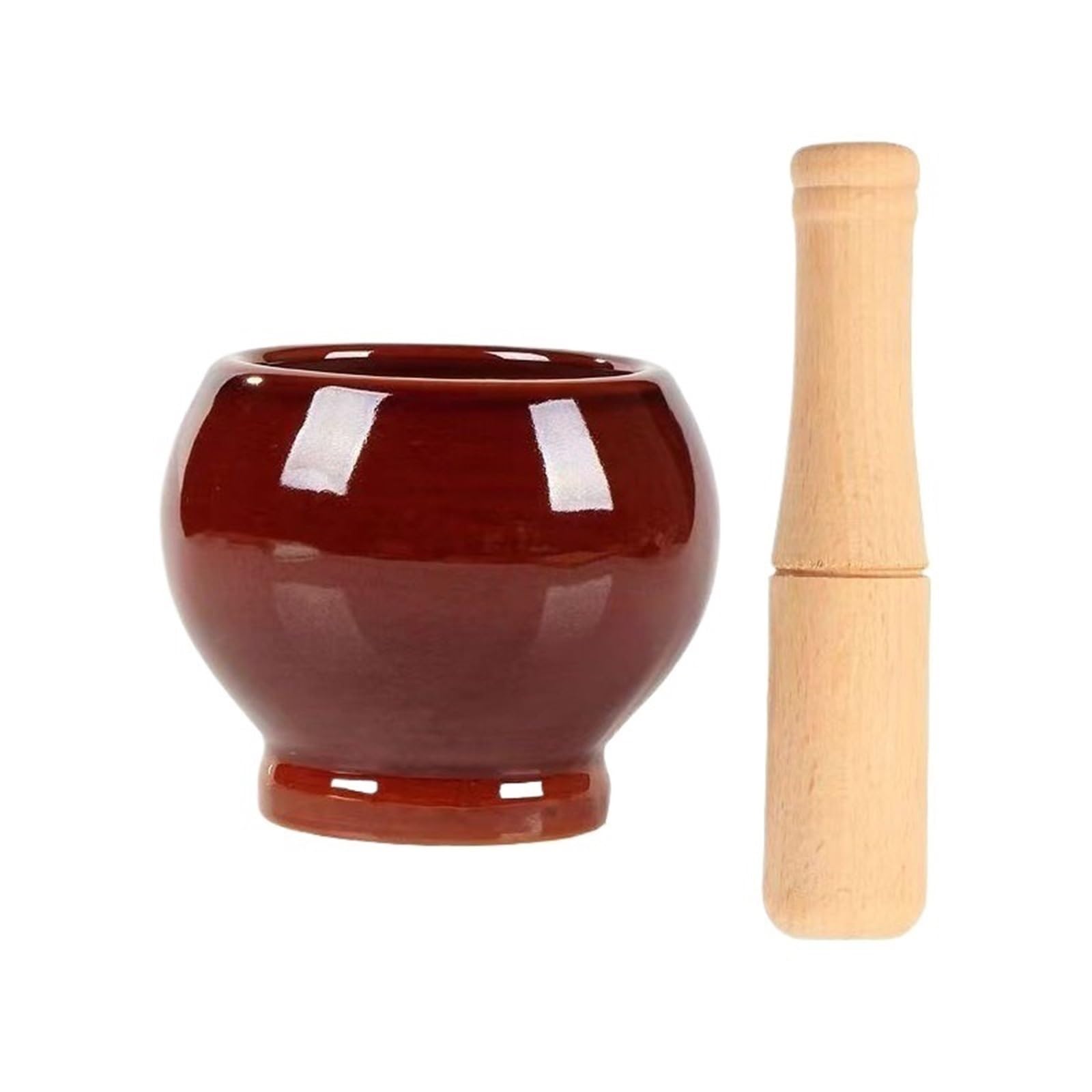 Dh2yjnbf3 Bruin Mortar And Pestle Set Porcelain Mortar And Pestle Spice Herb Grinder Pill Crusher Kitchen Mixing Grinding Bowl Herb Crusher