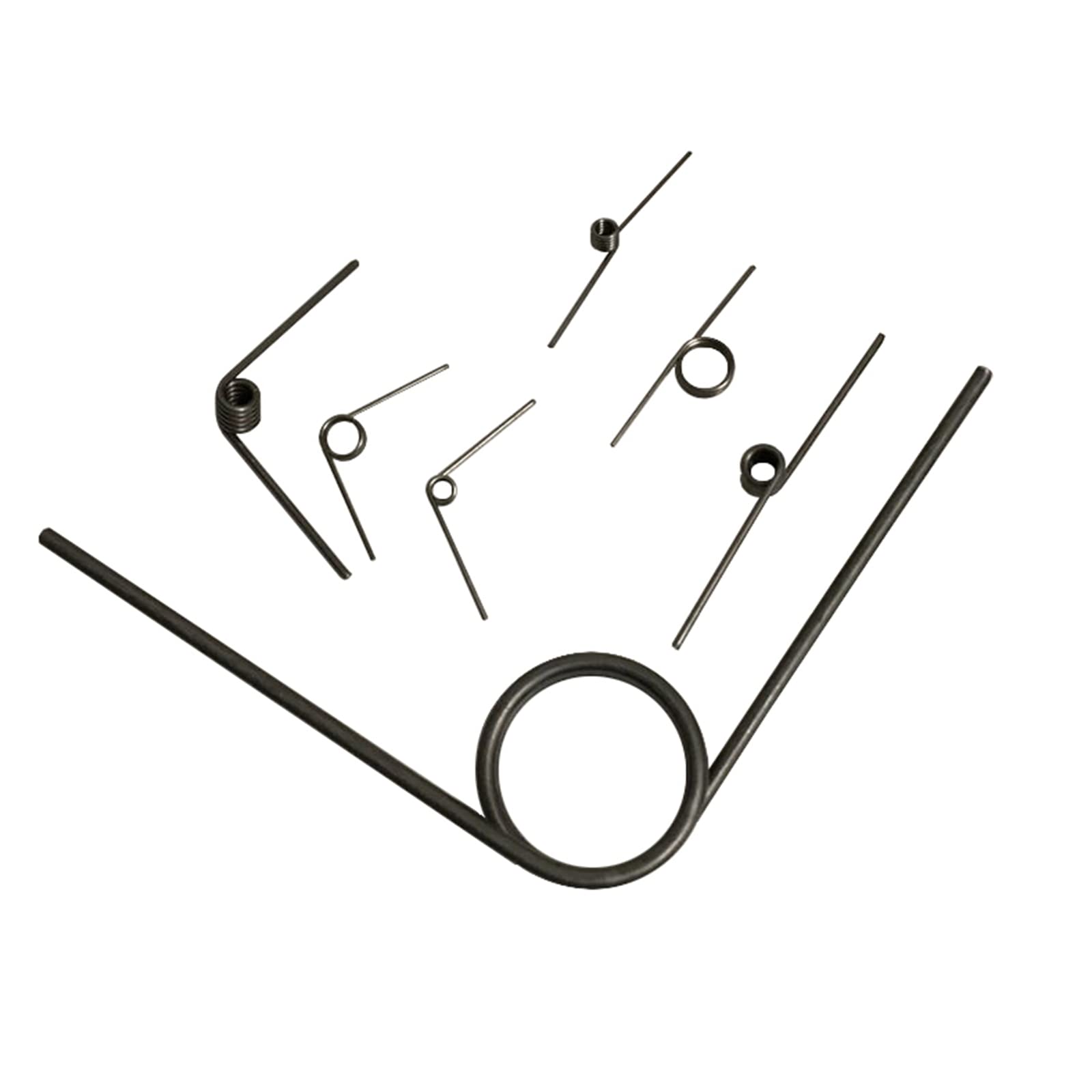 BULINO Torsionsfeder aus Edelstahl, 5 Stück, Drahtdurchmesser 2 mm, Außendurchmesser 28 mm, mechanische Torsionsfedern aus Federstahl, Winkel 45°, 2x28mm-6 Umdrehungen – 45°(2x28mm-2 Turns - 45