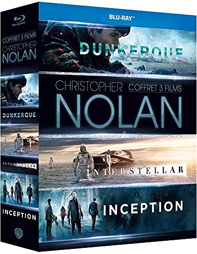 Christopher Nolan   Coffret 3 films : Inception + Interstellar + Dunkerque [Francia] [Blu ray]
