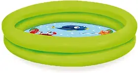 Piscina Banheira Inflável Infantil Bebe Criança 2 anéis 28 Litros - Grupo Ac Multi (Verde)
