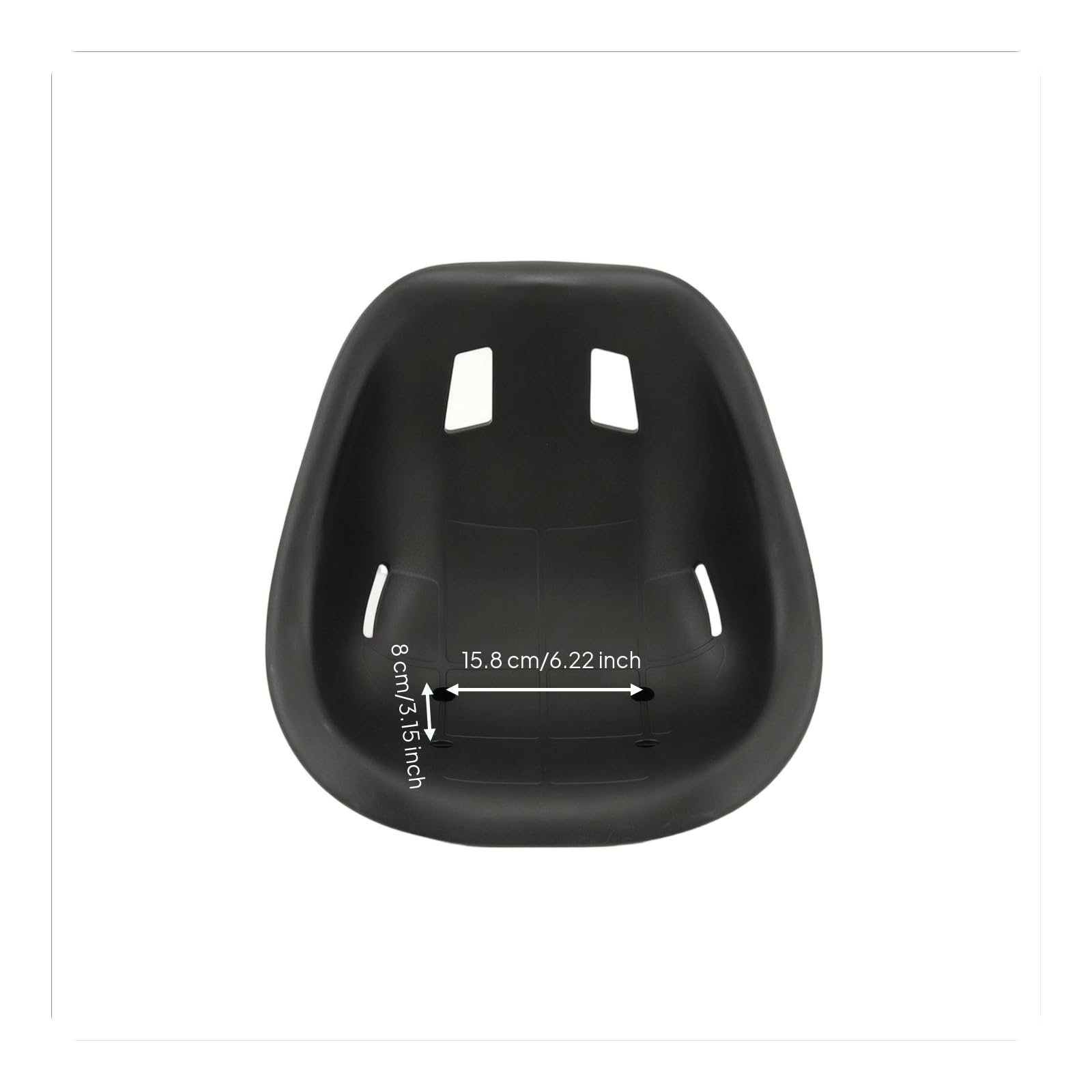 TISHITA Children Bike Seat Siège Enfant Siège Vélo Siège Kart Coque Profonde Ergonomique PP Robuste Contre l'usure Installation Simple et Adaptable Adapté aux Vélos d'enfants Karts Véhicules Modifiés