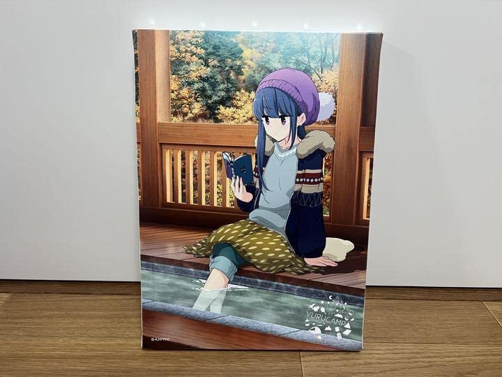 Amazon.co.jp: ゆるキャン△F4キャンパスアート 志摩リン足湯Ver 