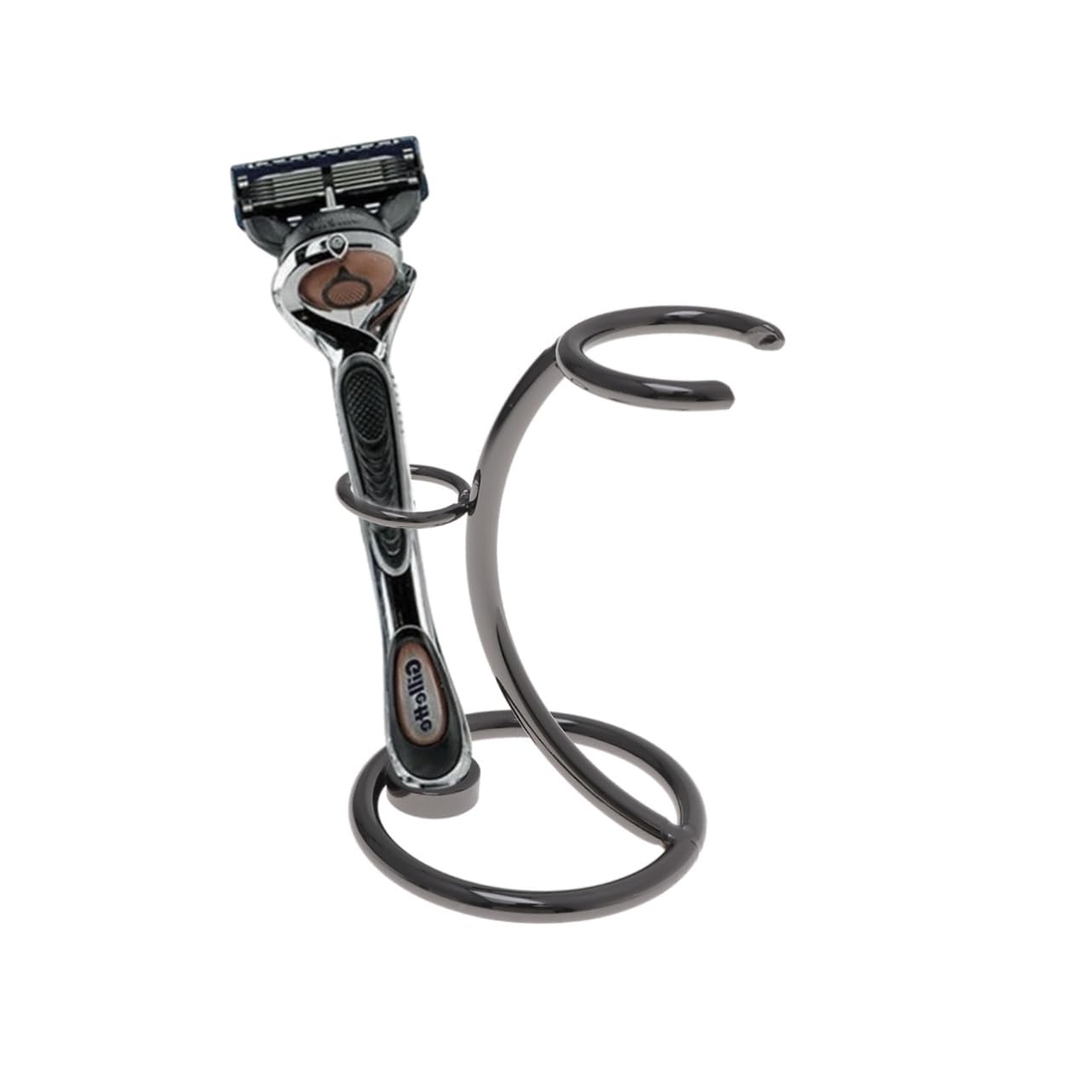 IWOWHERO Heated Beard Brush for Men Razor Kit for Men Beard Edger Razor Holder Stand Shave Brush Stand