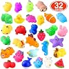 nobasco Squishies, 32 Pack Mochi Squishy Toys - Kawaii Cat Squishys Slow Rising Animals - Party Favors, Goodie Bag, Birthday Gifts, Mini Squishies Stress Reliever Toy