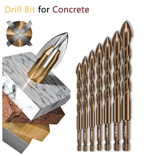 Brocas de concreto para cerámica y vidrio 3mm-12mm 7 piezas miniatura 2