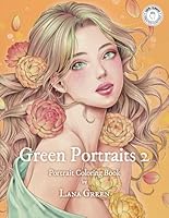 Green Portraits 2: Portrait Coloring Book B0D79W8FBP Book Cover