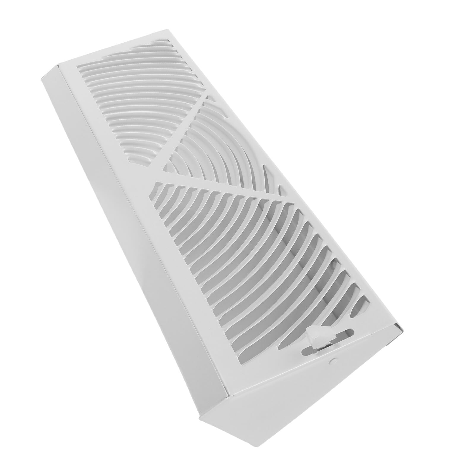 Grille de ventilation de sol blanche 38x11,7 cm à ouverture réglable Housoutil