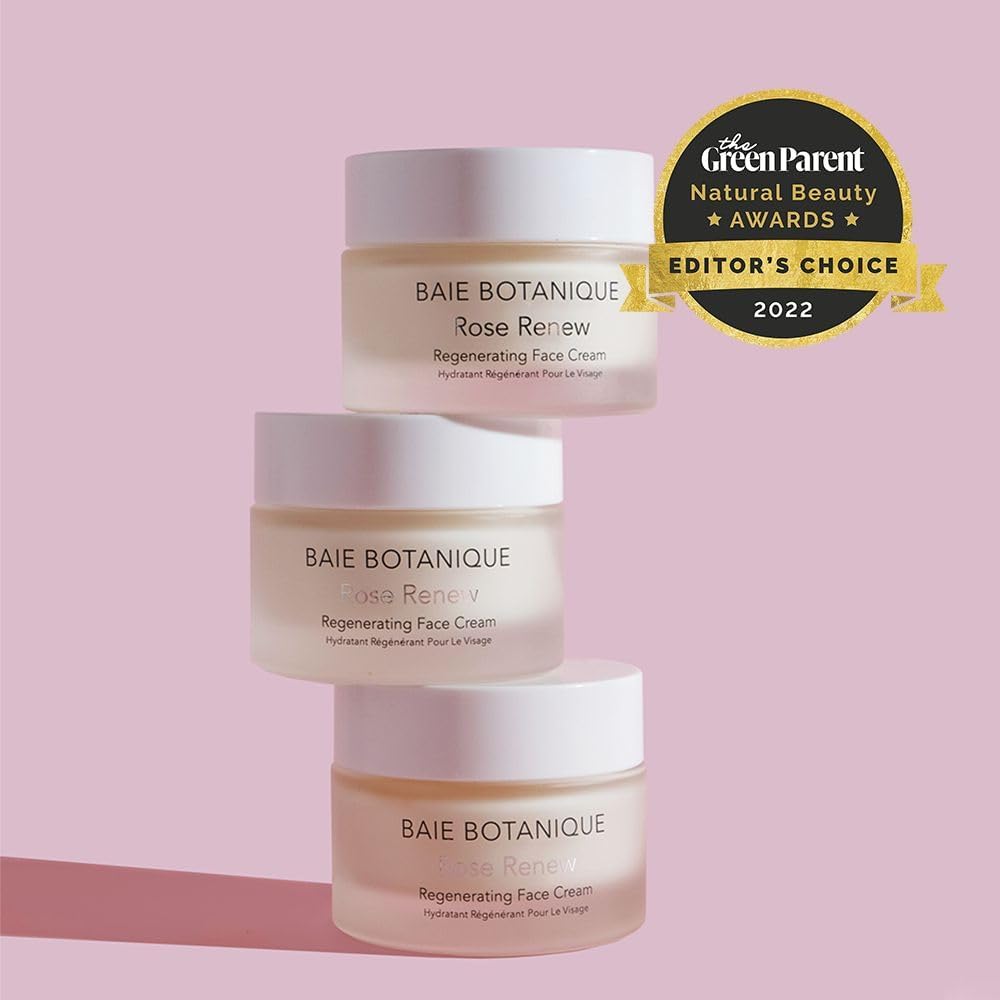 Baie Botanique Professionale Crema Anti-Età per il Viso 50ml - Cellule Staminali Vegetali, Acqua di Rose, Olio Semi di Cinorrodo e Assoluta di Rosa, Acido Glicolico - 98% Naturale, 70% Organica