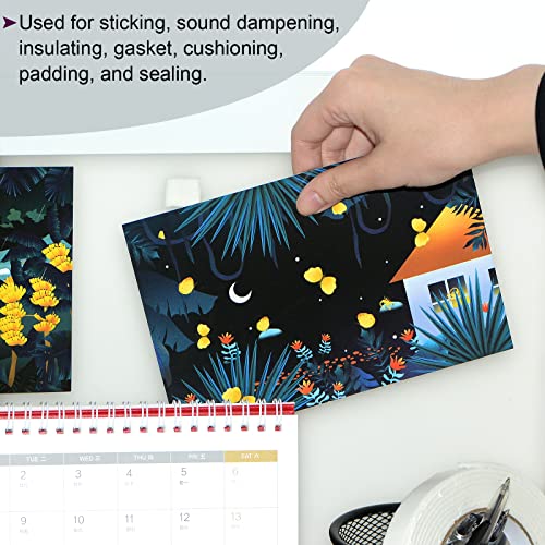 Sourcing map Nastro biadesivo in schiuma PE 2,5 mm...