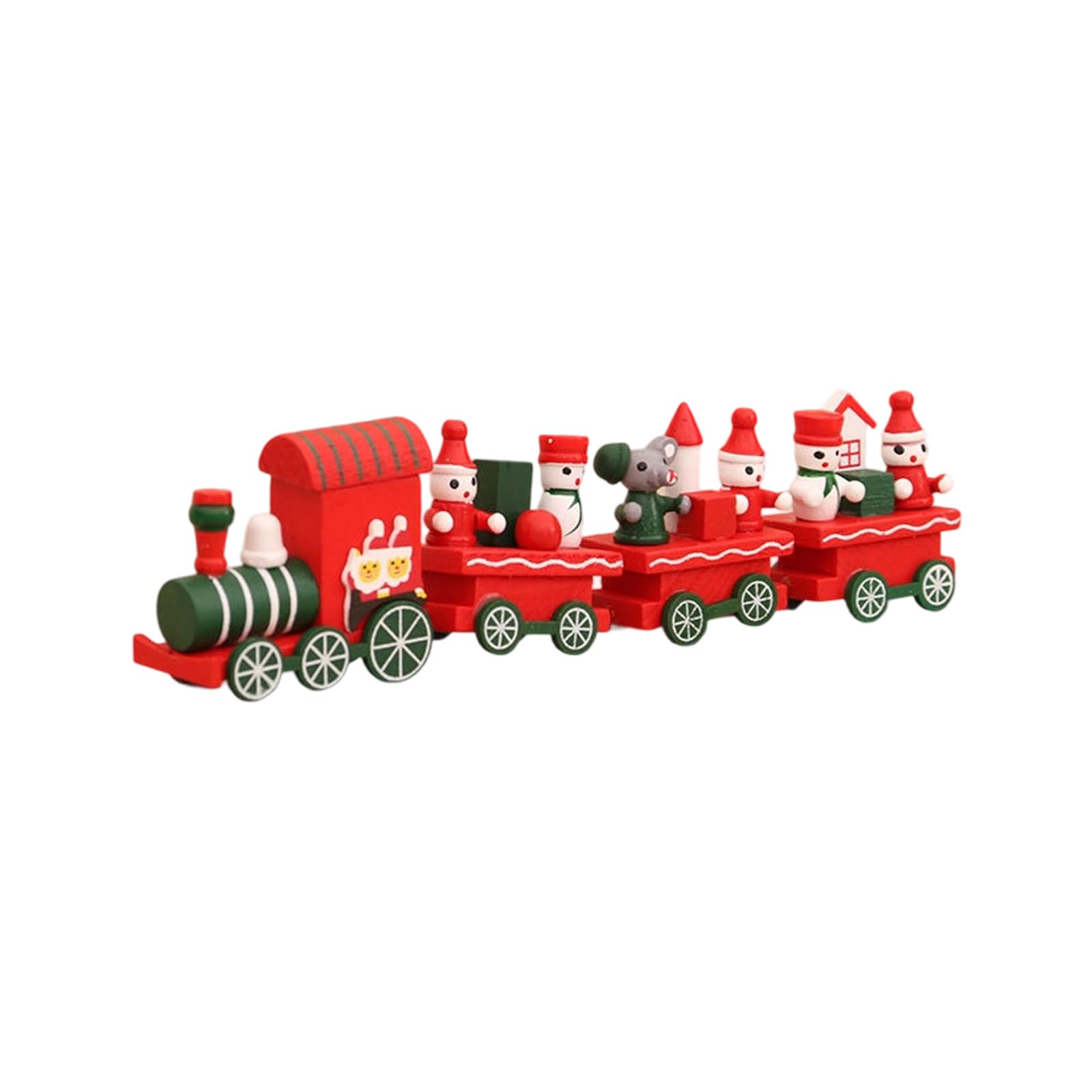 VlHpnpe Christmas Wooden Train Window Decoration Handcrafted Festival Home Display Ornament Kids Room Decorative Item Holiday Wooden Train Decoration