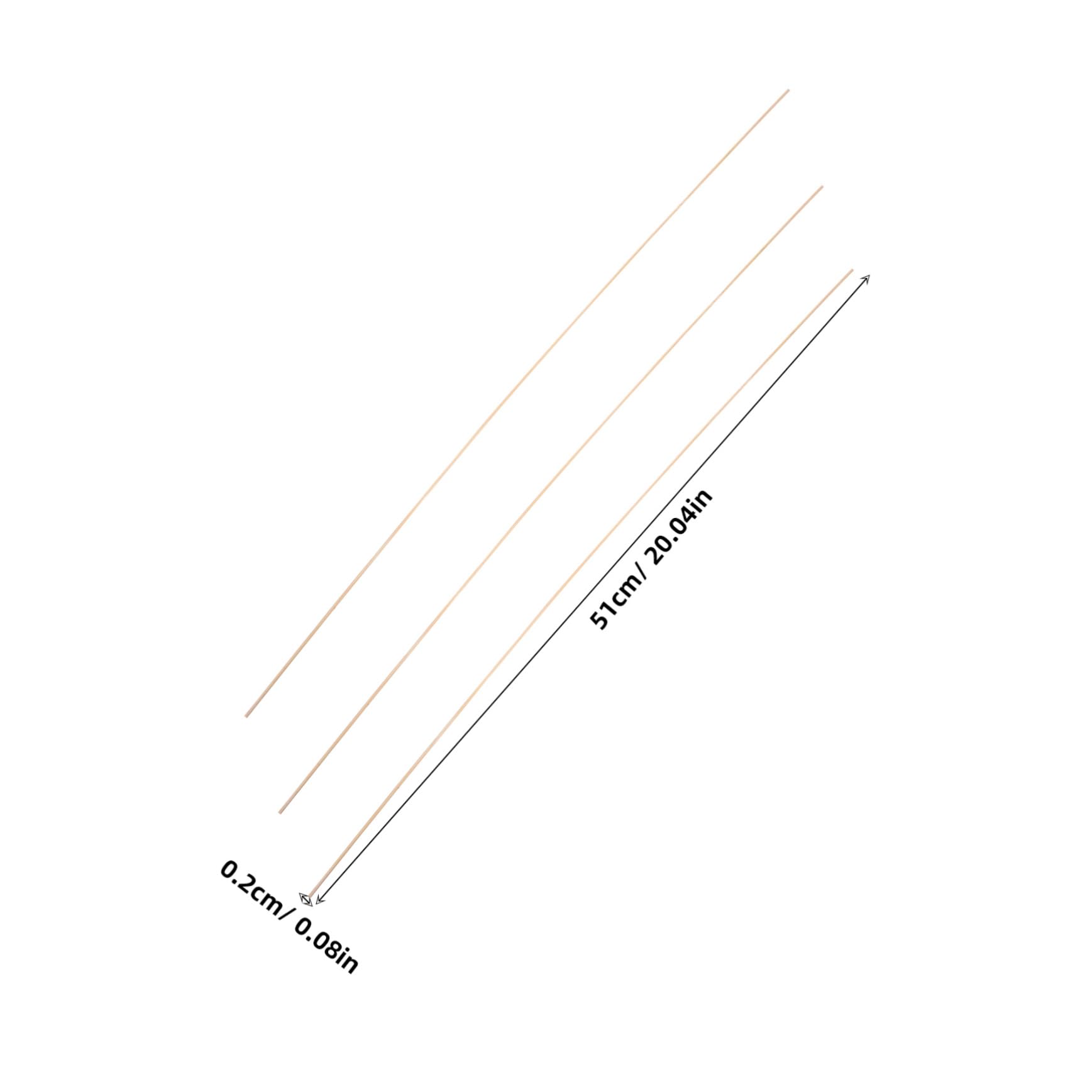 CIYODO 20pcs Kite Support Sticks for Kids Craft Making Flexible Bamboo Sticks for Stable Shape Kite Making Bamboo Support Frame