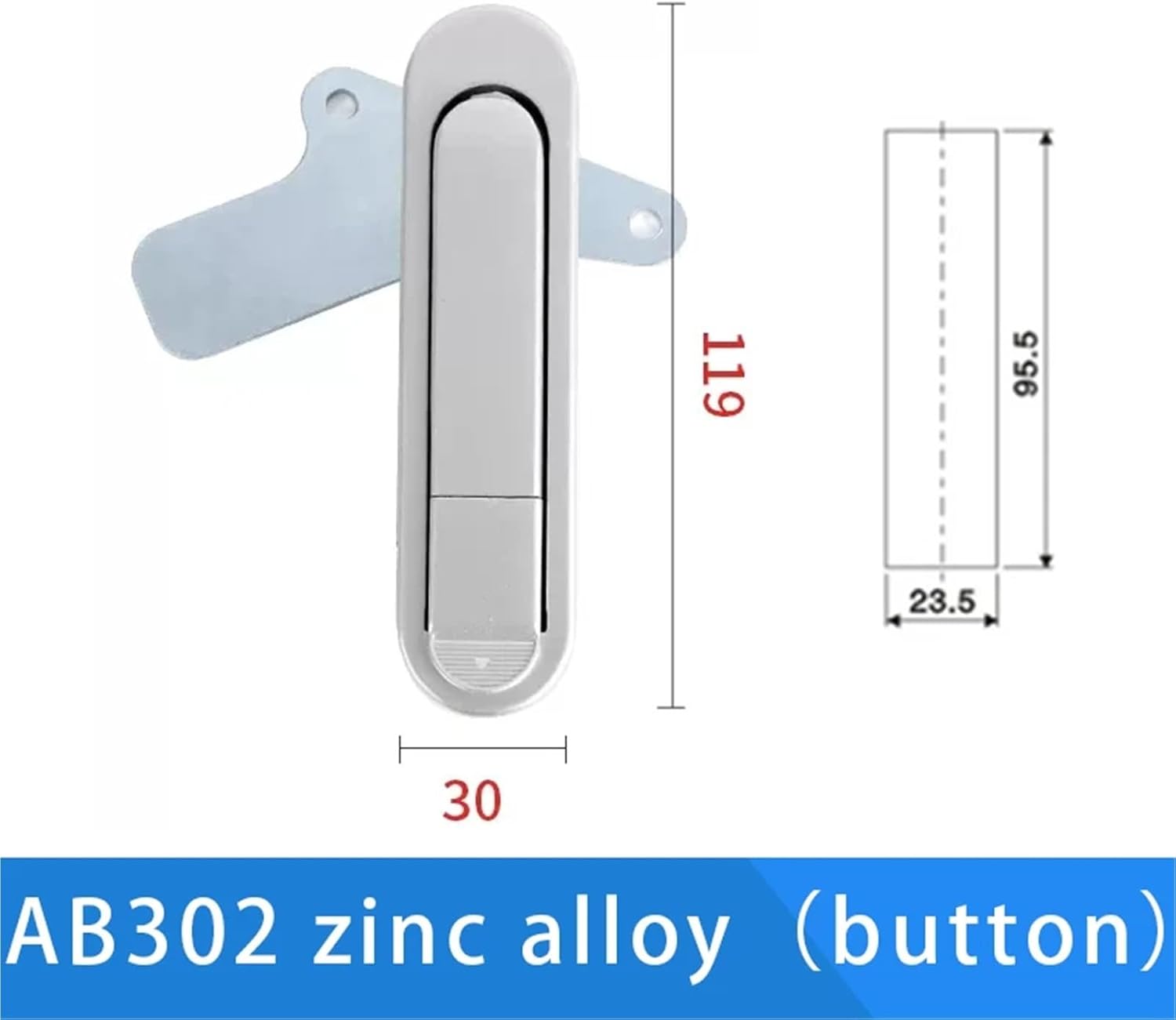 Distribution Box Lock Handle Plane AB301 302 Electric Meter 303 Appliance Door(Gold)